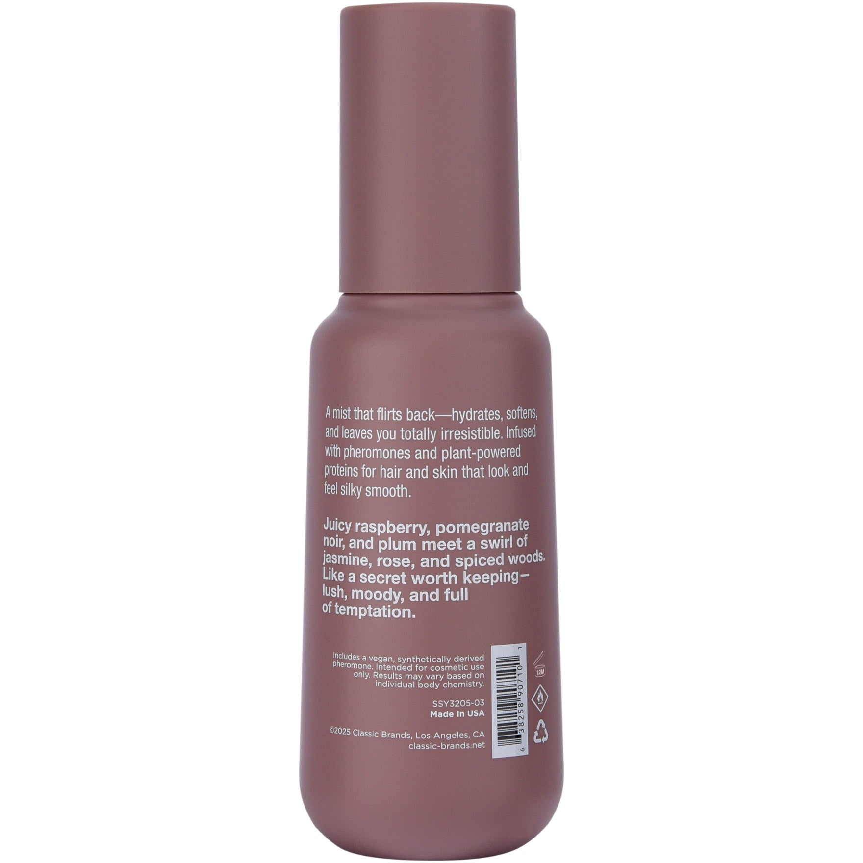 Simply Sexy Obsessed Collection Pheromone Hair + Body Fragrance Mist - Berry Noir
