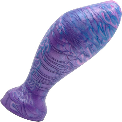 The Suavis 4.5" Medium Silicone Vaginal Plug By Uberrime - Deep Ocean