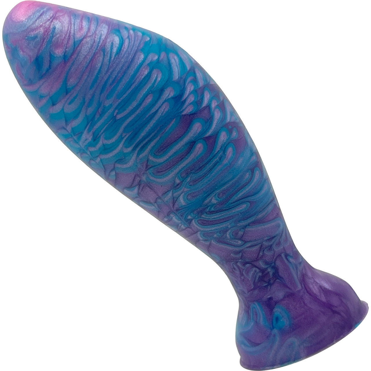 The Suavis 4.25" Small Silicone Vaginal Plug By Uberrime - Deep Ocean