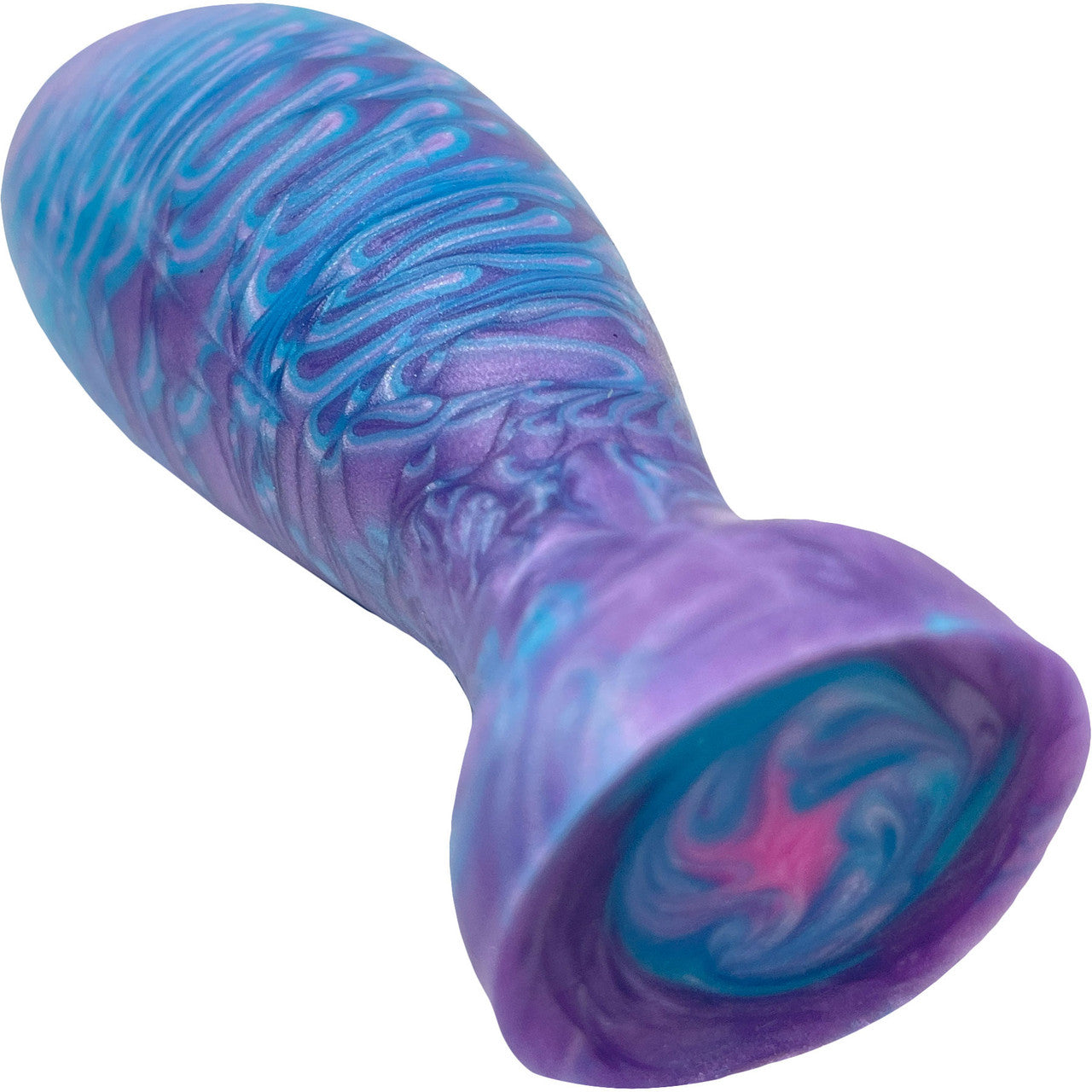 The Suavis 4.25" Small Silicone Vaginal Plug By Uberrime - Deep Ocean