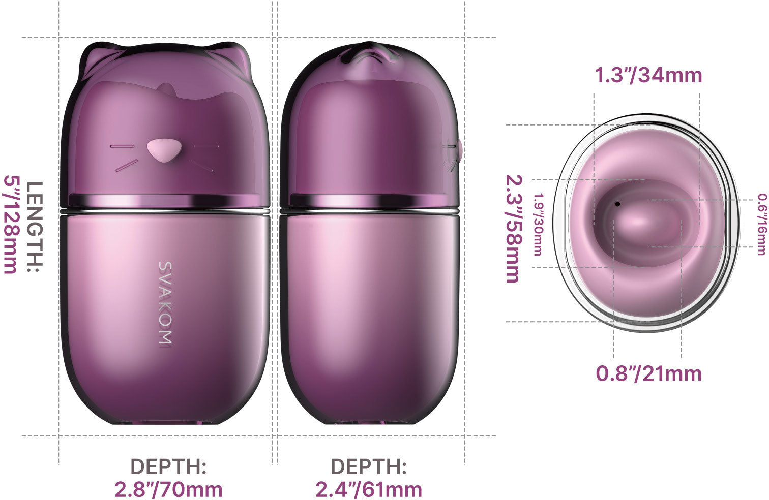 KLITTY Triple-Action Tongue Licking & Suction Vibrator By SVAKOM