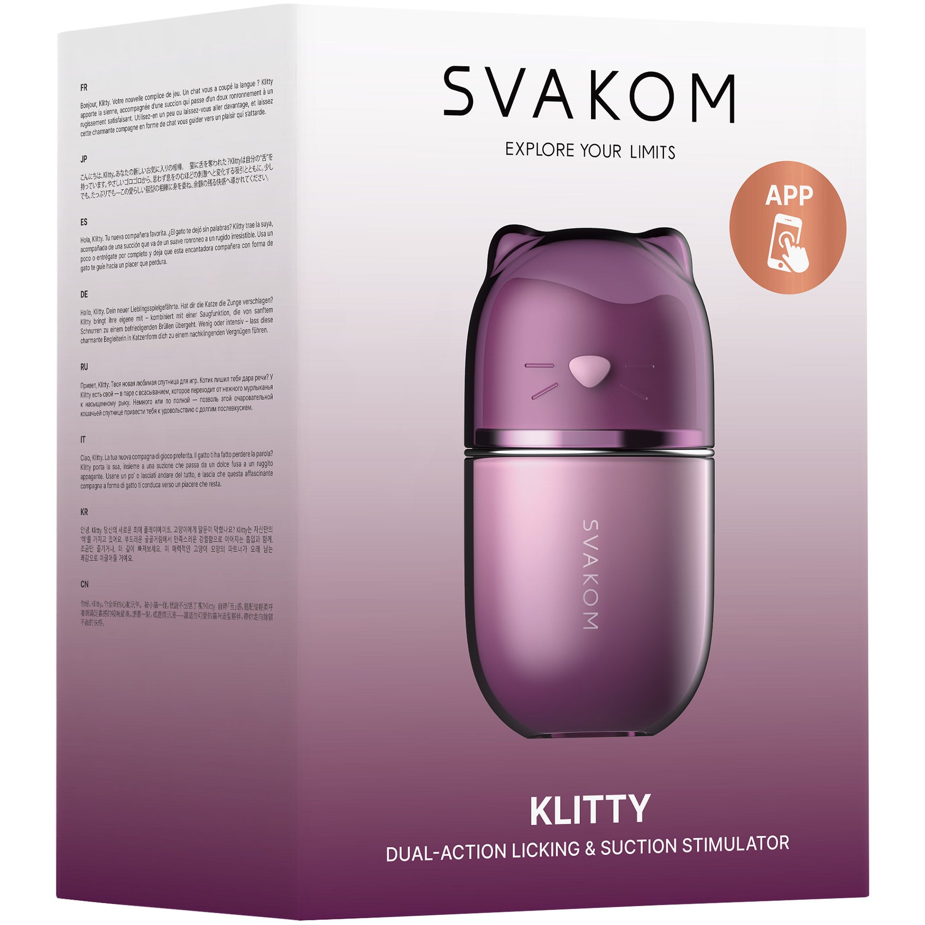 KLITTY Triple-Action Tongue Licking & Suction Vibrator By SVAKOM