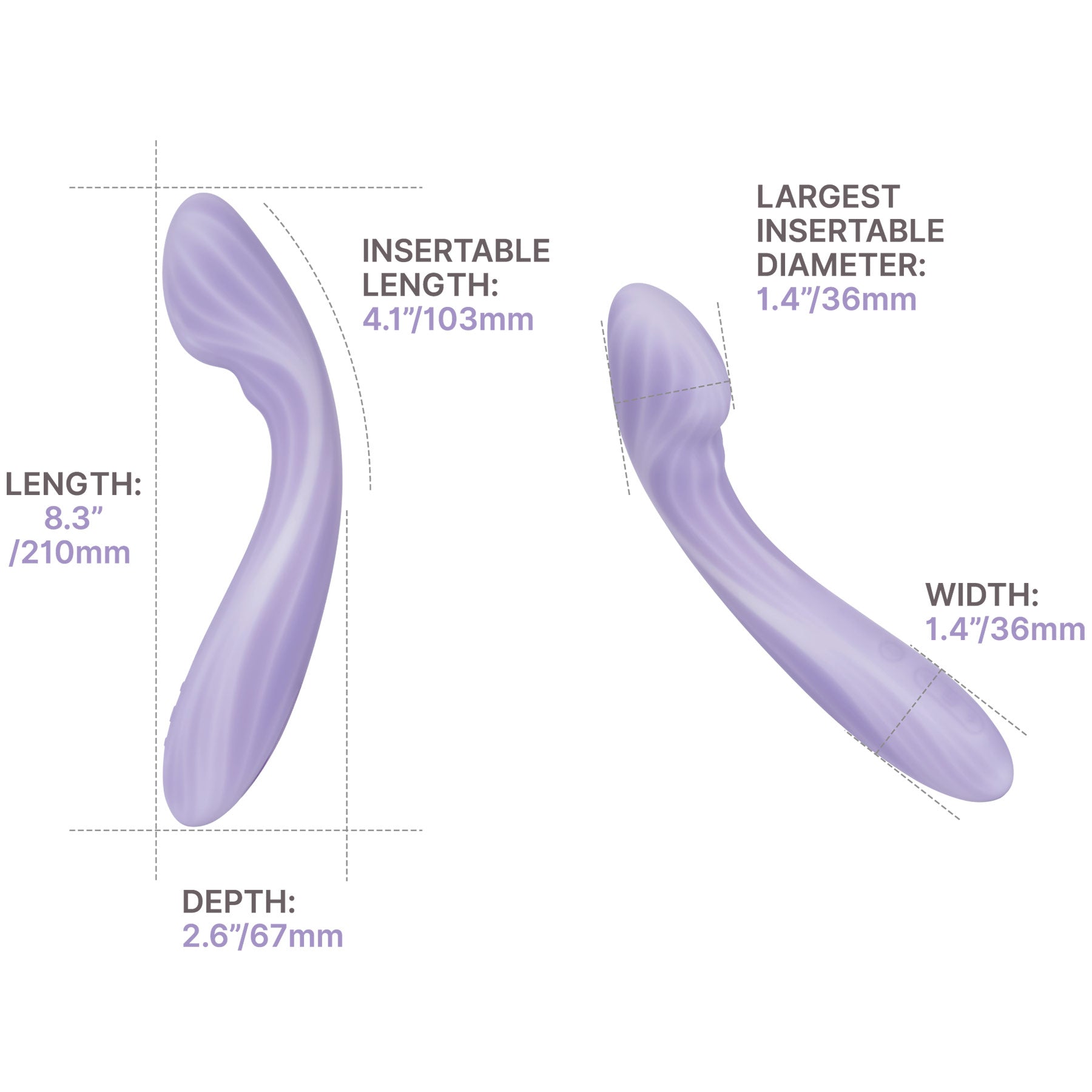 SVAKOM MARGOT Rechargeable Warming App Controlled Dual Motor Silicone G-Spot Vibrator