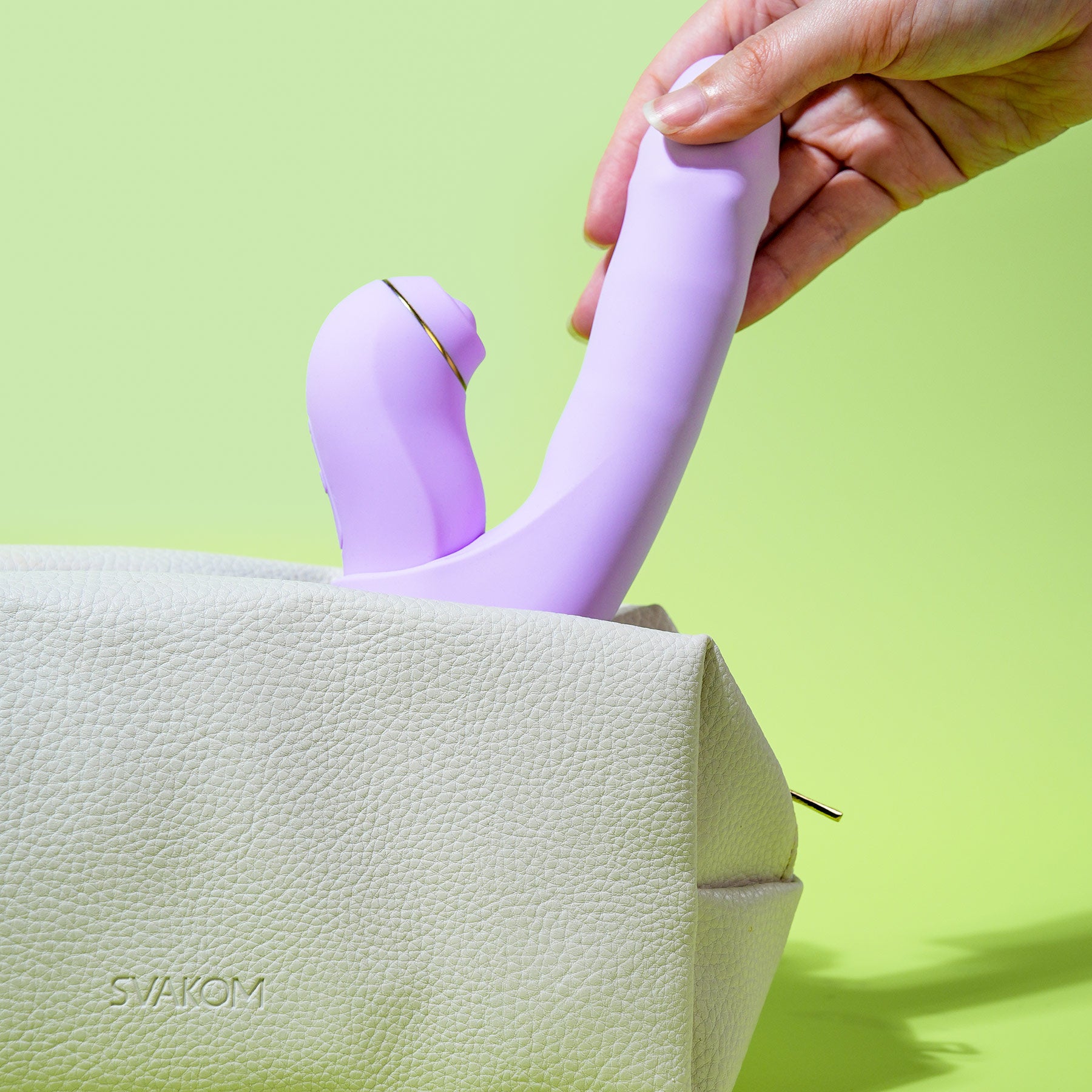 SVAKOM DUOGLOW Thrusting Beaded Vibrator With Pulsating Stimulator