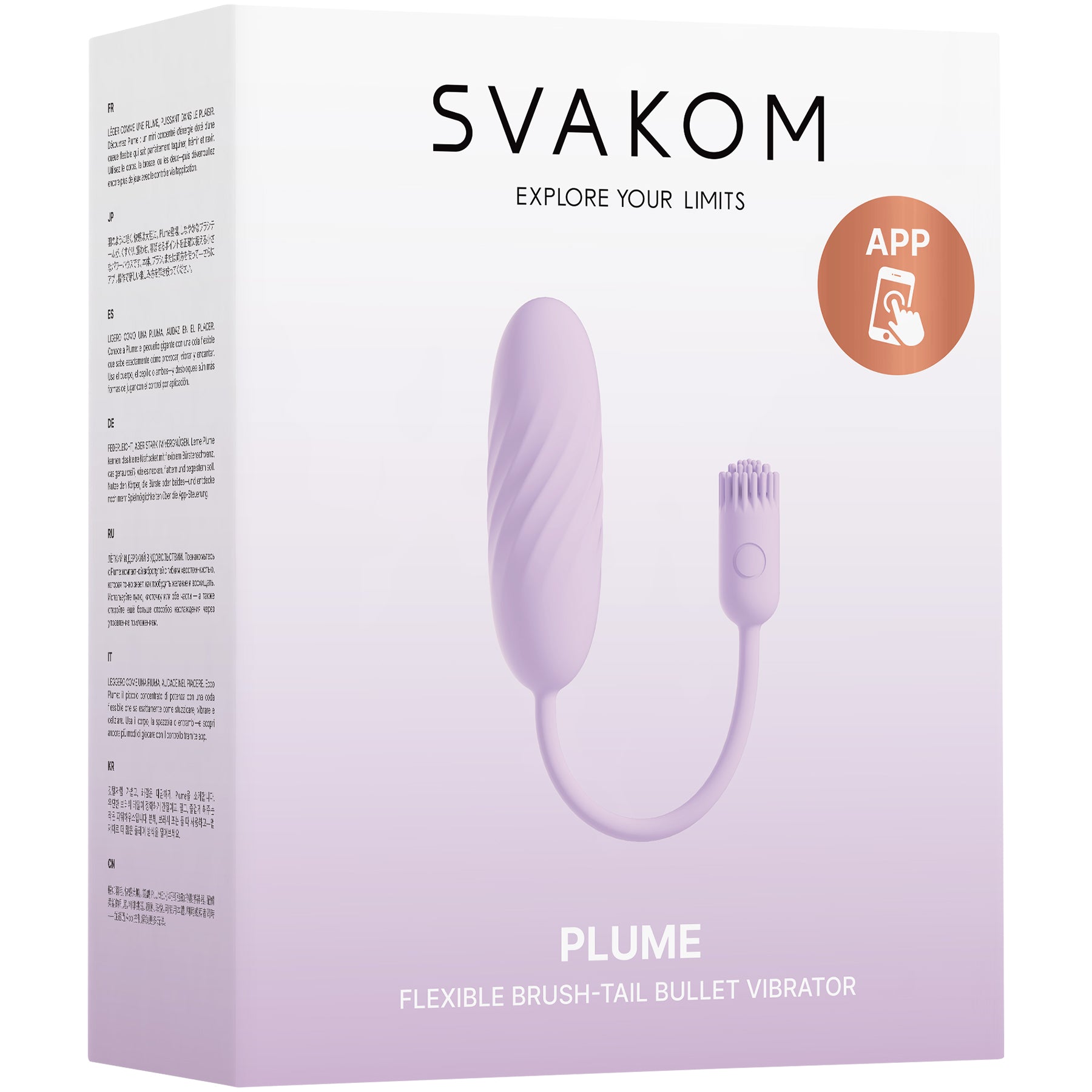 Svakom Plume Flexible Brush Tail Silicone Bullet Vibrator