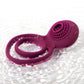 SVAKOM Tammy Double Ring Couples Vibrator Rechargeable Waterproof Silicone Cock & Balls Ring - Violet