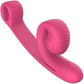 SVibe Snail Curve Dual Stimulator Silicone Vibrator - Pink