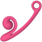 SVibe Snail Curve Dual Stimulator Silicone Vibrator - Pink