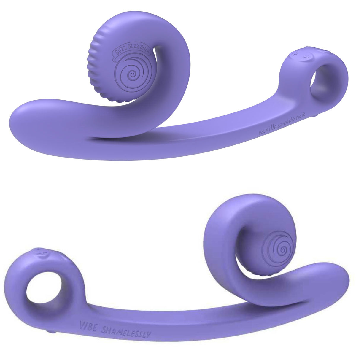 SVibe Snail Curve @Vanillacooldance Dual Stimulator Silicone Vibrator