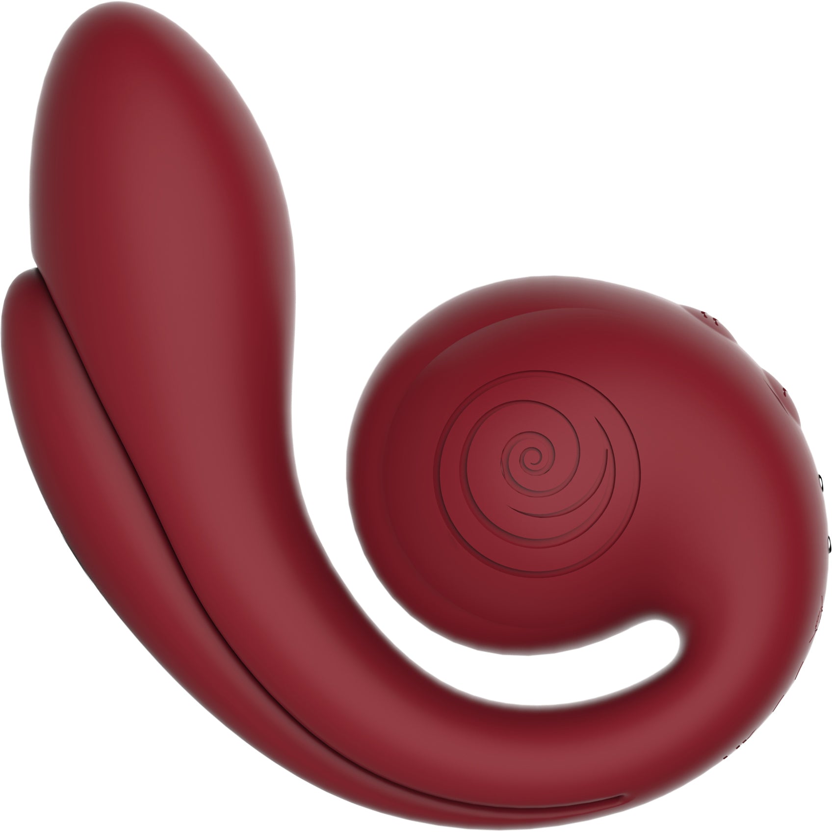 SVibe Snail Gizi Pro Silicone Rechargeable Waterproof Triple G-Spot Vibrator - Bordeaux