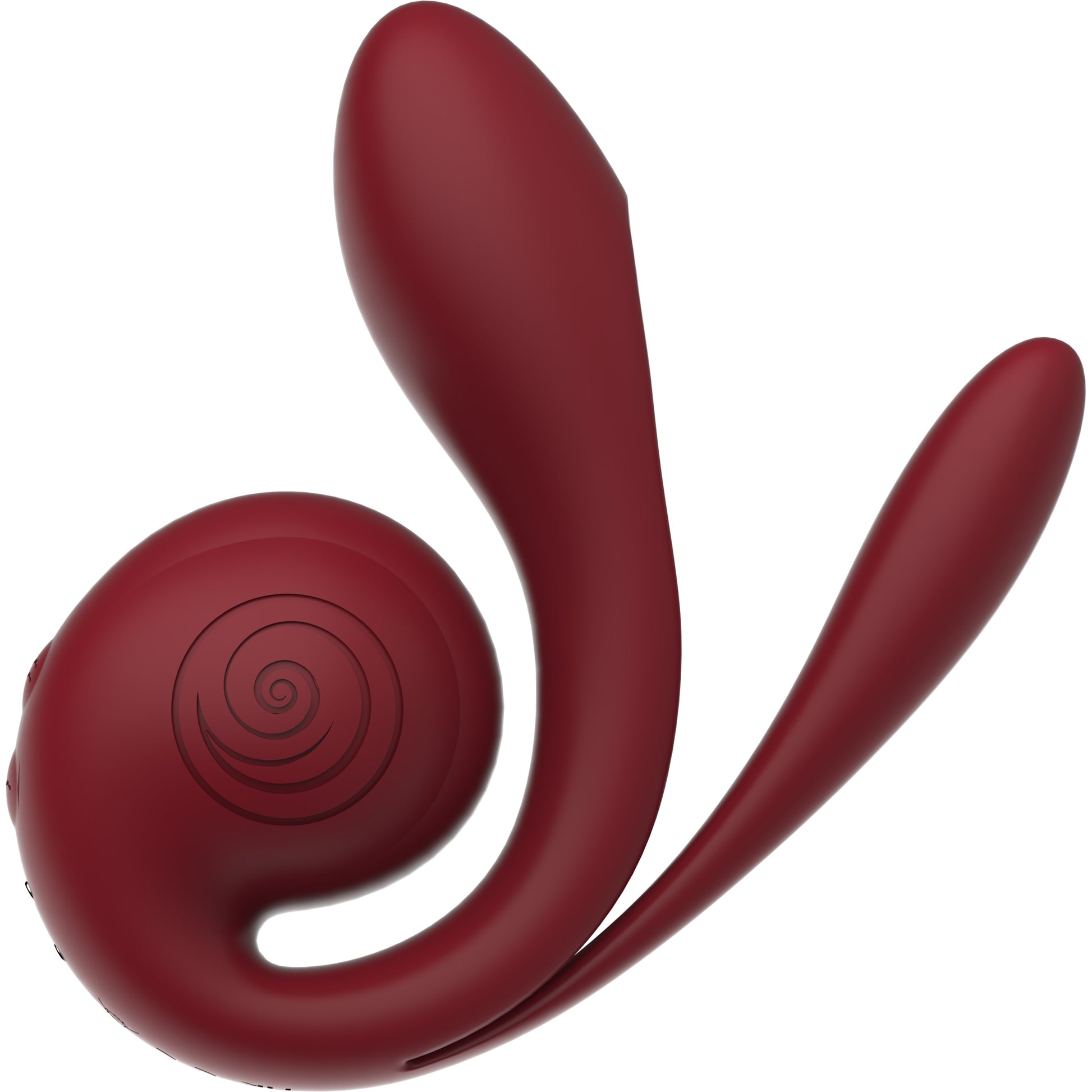 SVibe Snail Gizi Pro Silicone Rechargeable Waterproof Triple G-Spot Vibrator - Bordeaux