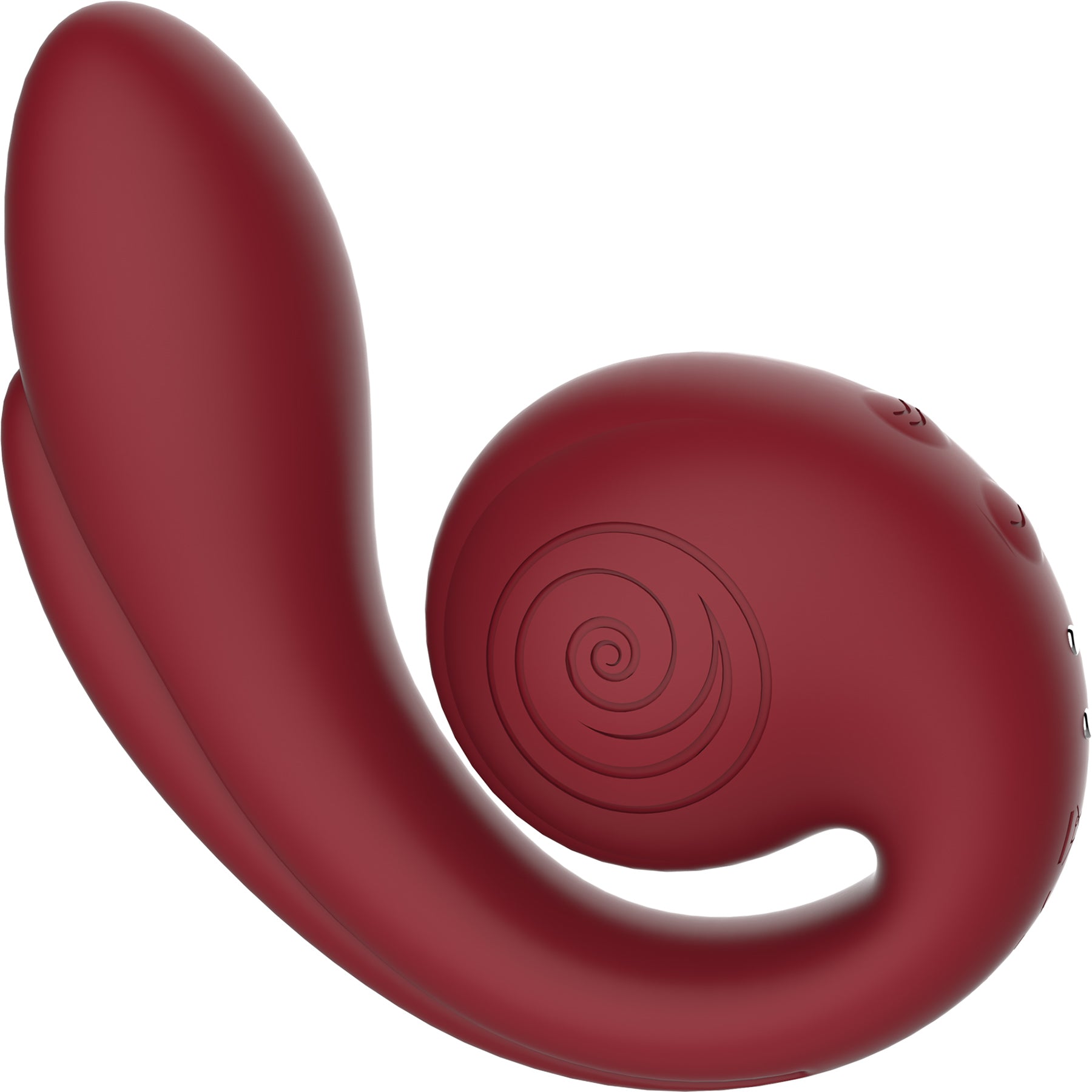 SVibe Snail Gizi Pro Silicone Rechargeable Waterproof Triple G-Spot Vibrator - Bordeaux