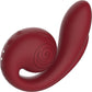 SVibe Snail Gizi Pro Silicone Rechargeable Waterproof Triple G-Spot Vibrator - Bordeaux