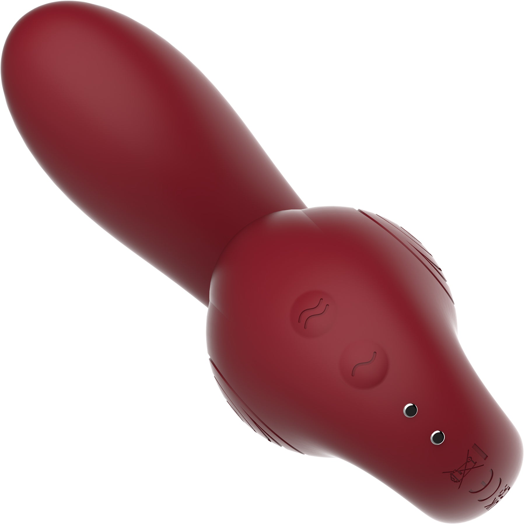 SVibe Snail Gizi Pro Silicone Rechargeable Waterproof Triple G-Spot Vibrator - Bordeaux