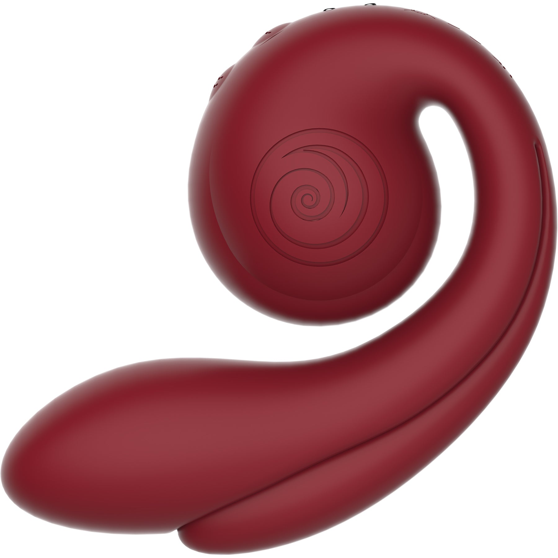 SVibe Snail Gizi Pro Silicone Rechargeable Waterproof Triple G-Spot Vibrator - Bordeaux