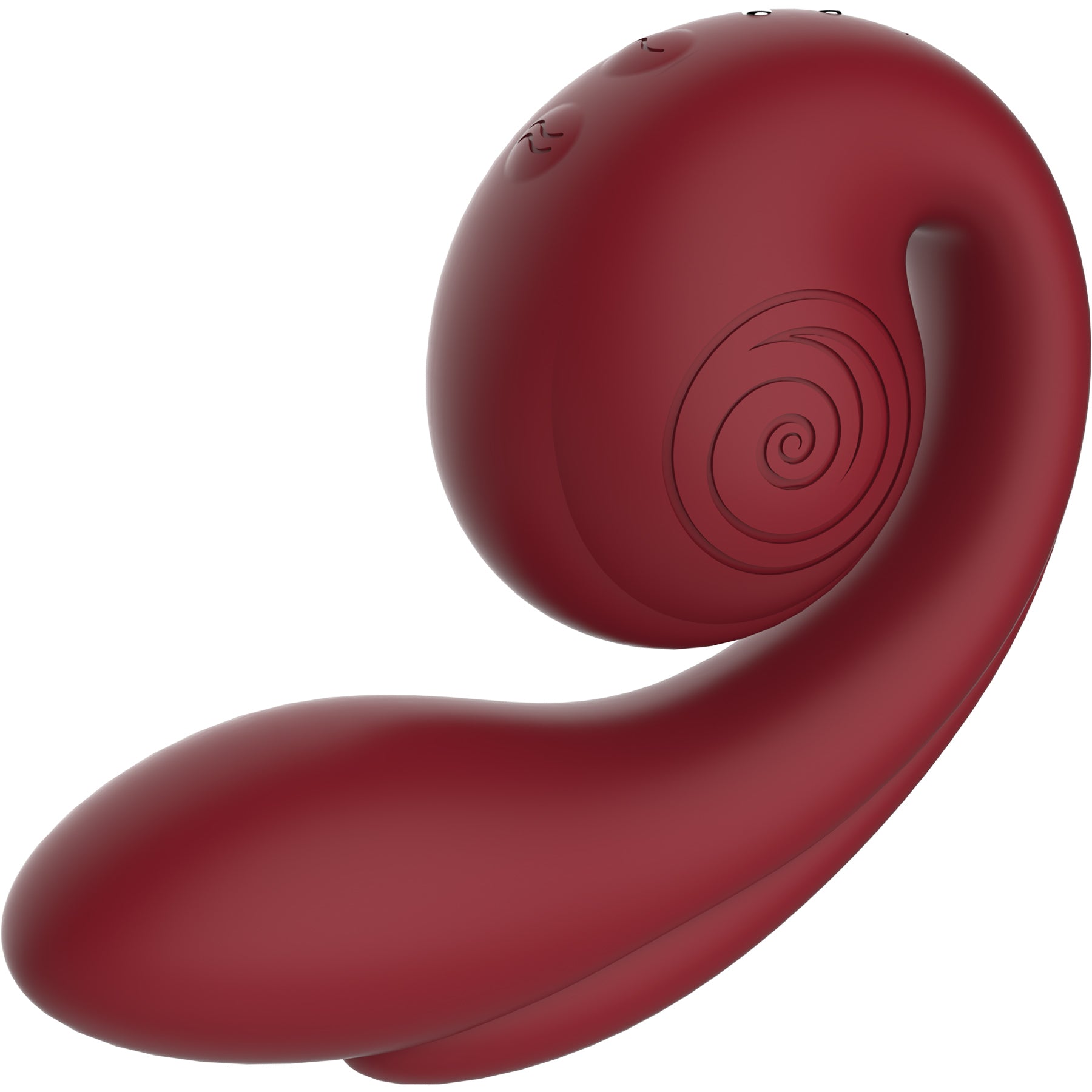 SVibe Snail Gizi Pro Silicone Rechargeable Waterproof Triple G-Spot Vibrator - Bordeaux