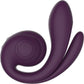 SVibe Snail Gizi Pro Silicone Rechargeable Waterproof Triple G-Spot Vibrator - Grape