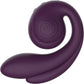 SVibe Snail Gizi Pro Silicone Rechargeable Waterproof Triple G-Spot Vibrator - Grape