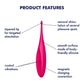 Satisfyer Twirling Fun Rechargeable Waterproof Silicone Clitoral Vibrator - Pink