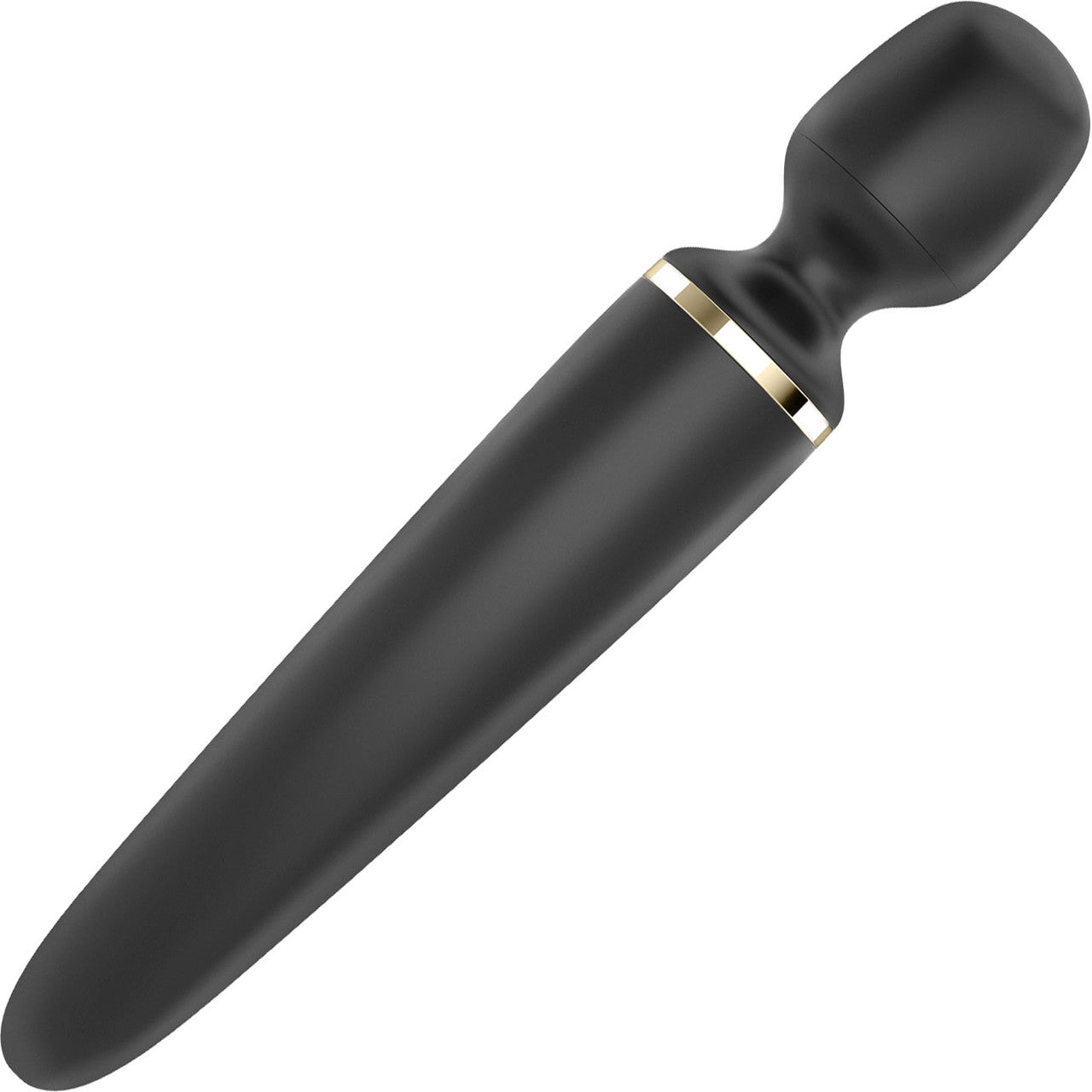 Satisfyer Wand-er Wand Silicone Rechargeable Waterproof Wand Style Vibrator - Black