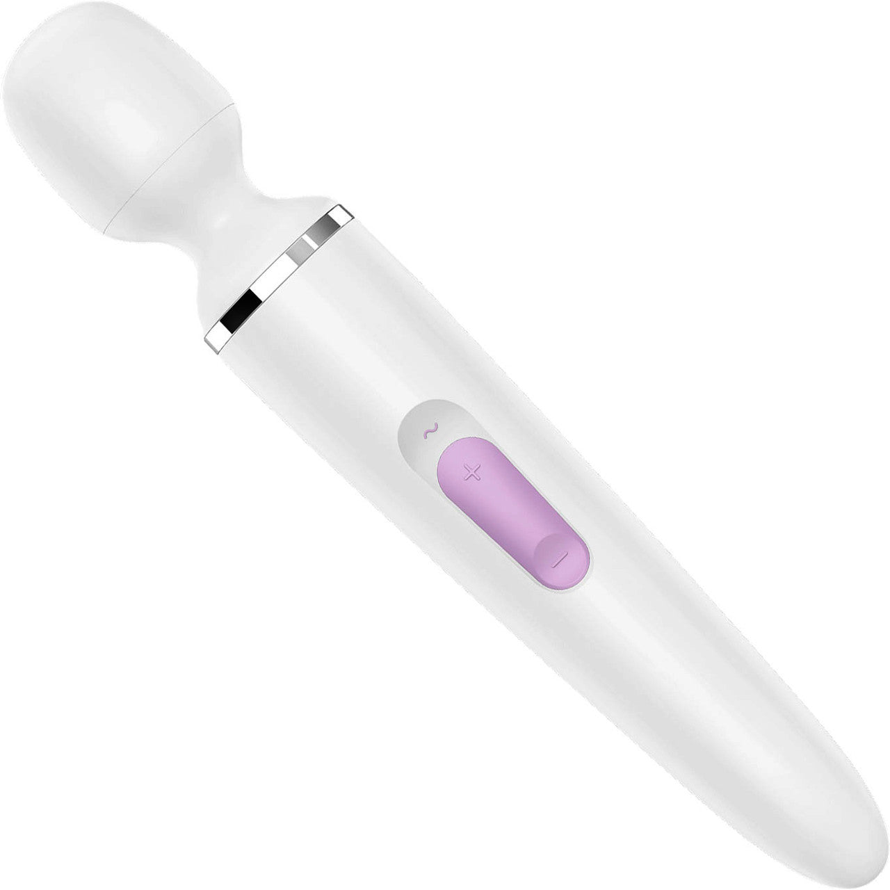 Satisfyer Wand-er Wand Silicone Rechargeable Waterproof Wand Style Vibrator - White