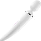Satisfyer Wand-er Wand Silicone Rechargeable Waterproof Wand Style Vibrator - White