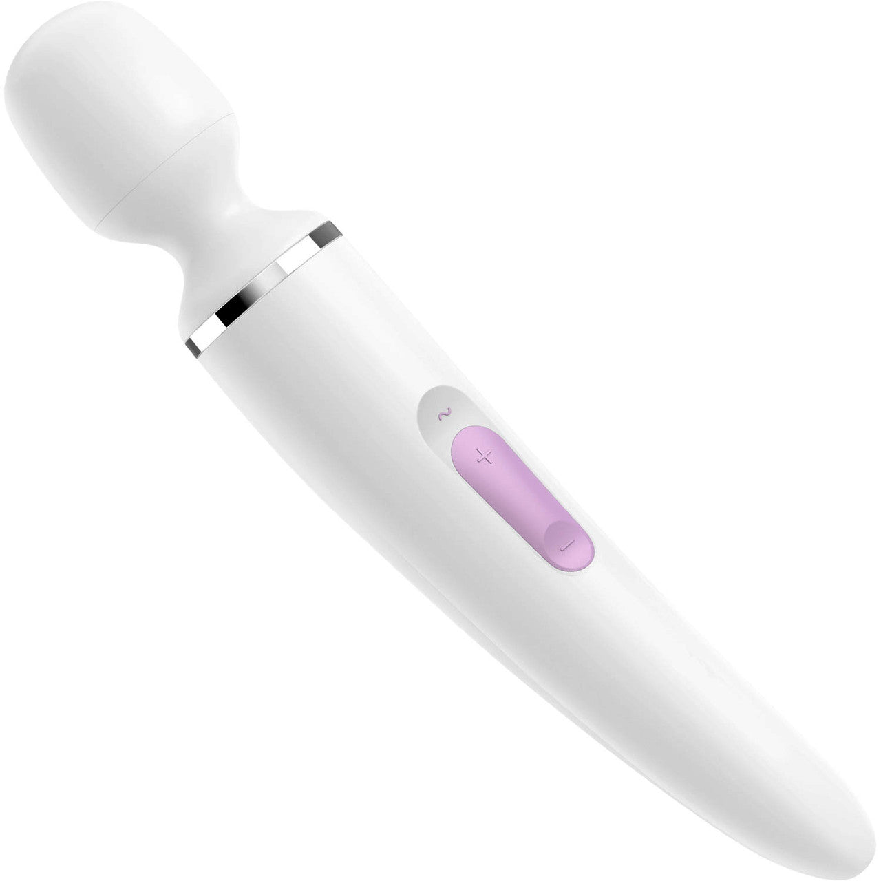 Satisfyer Wand-er Wand Silicone Rechargeable Waterproof Wand Style Vibrator - White