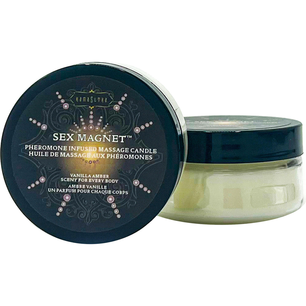 Kama Sutra Sex Magnet Pheromone Massage Candle - Vanilla Amber - 1.7 oz