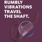 Fun Factory SHARE VIBE PRO Vibrating Silicone Double Dildo - Burgundy