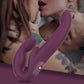 Fun Factory SHARE VIBE PRO Vibrating Silicone Double Dildo - Burgundy