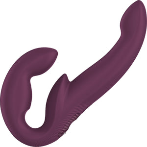 Fun Factory SHARE VIBE PRO Vibrating Silicone Double Dildo - Burgundy