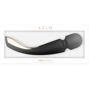 LELO Smart Wand 2 Large Rechargeable Wand Style Vibrator - Black