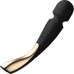 LELO Smart Wand 2 Large Rechargeable Wand Style Vibrator - Black