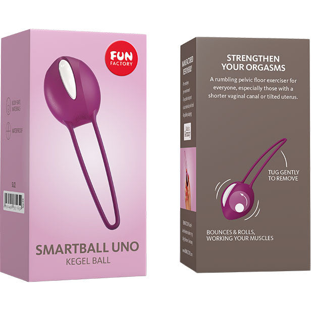 Fun Factory SmartBall Uno Silicone Kegel Balls - Grape