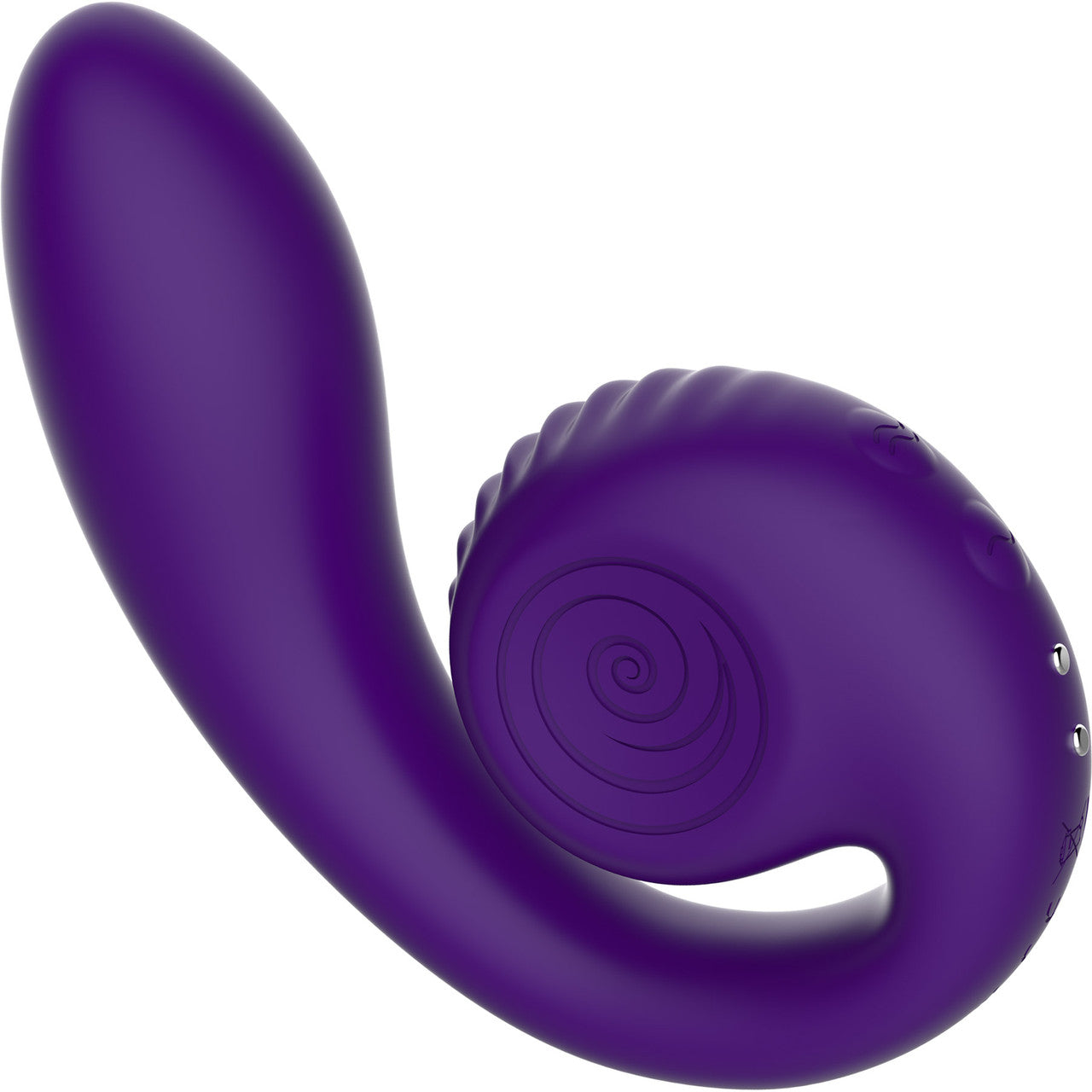 Snail Vibe Gizi Silicone Rechargeable Waterproof Dual Stimulation Vibrator - Purple