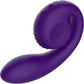 Snail Vibe Gizi Silicone Rechargeable Waterproof Dual Stimulation Vibrator - Purple