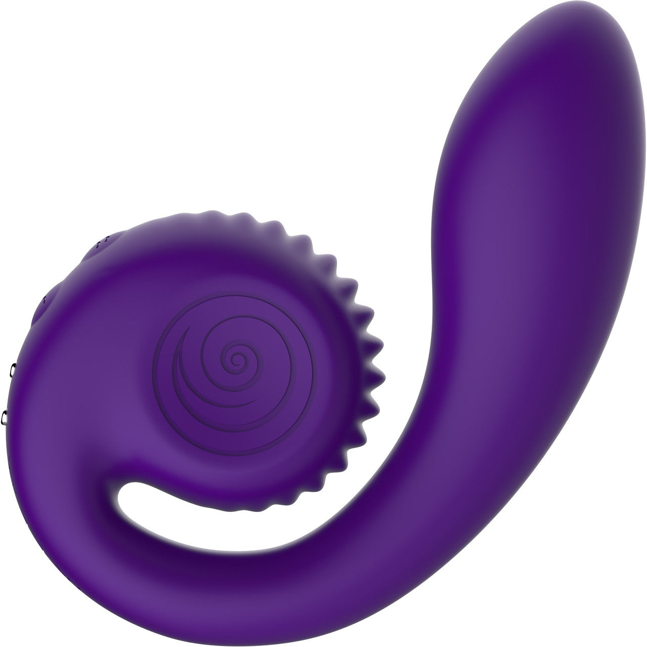 Snail Vibe Gizi Silicone Rechargeable Waterproof Dual Stimulation Vibrator - Purple