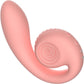 Snail Vibe Gizi Silicone Rechargeable Waterproof Dual Stimulation Vibrator - Peach