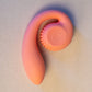 Snail Vibe Gizi Silicone Rechargeable Waterproof Dual Stimulation Vibrator - Peach