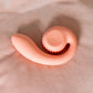 Snail Vibe Gizi Silicone Rechargeable Waterproof Dual Stimulation Vibrator - Peach