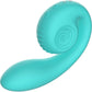 Snail Vibe Gizi Silicone Rechargeable Waterproof Dual Stimulation Vibrator - Tiffany