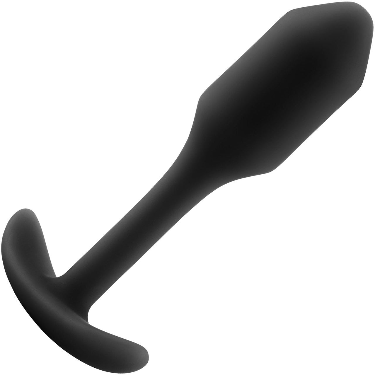 b-Vibe Snug Plug 1 Small Silicone Weighted Butt Plug - Black