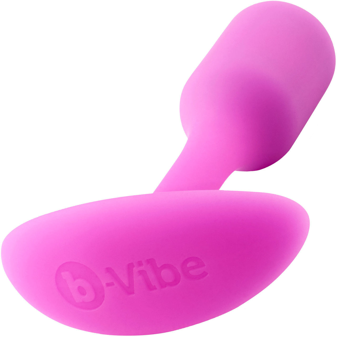 b-Vibe Snug Plug 1 Small Silicone Weighted Butt Plug - Fuchsia