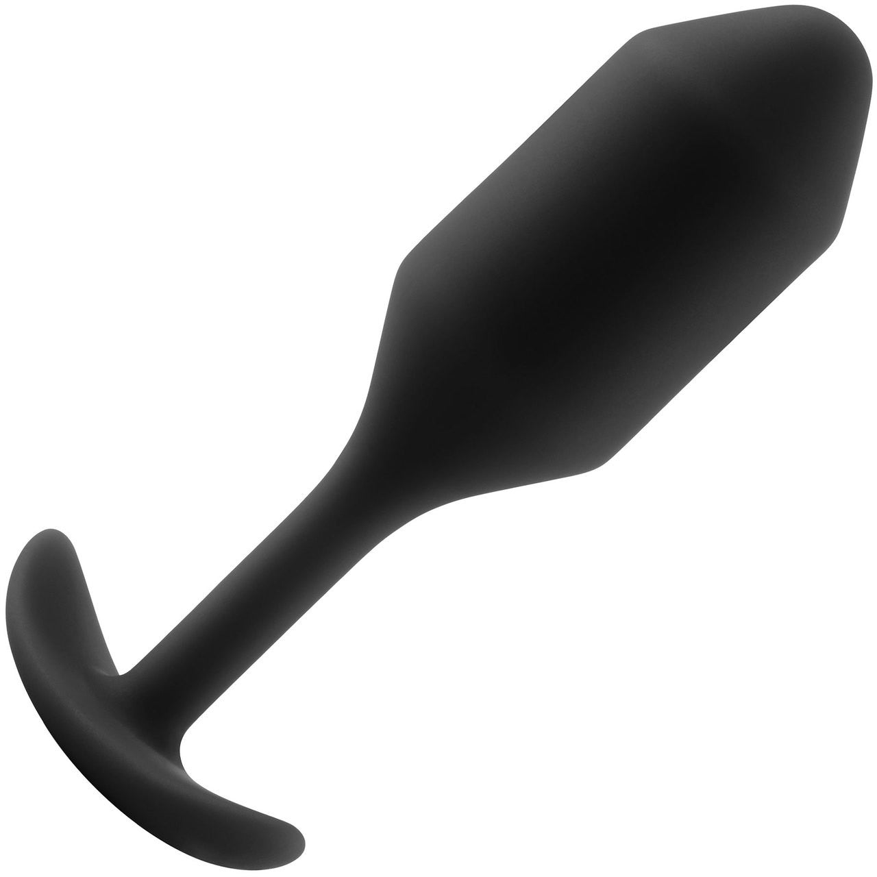 b-Vibe Snug Plug 2 Medium Silicone Weighted Butt Plug - Black