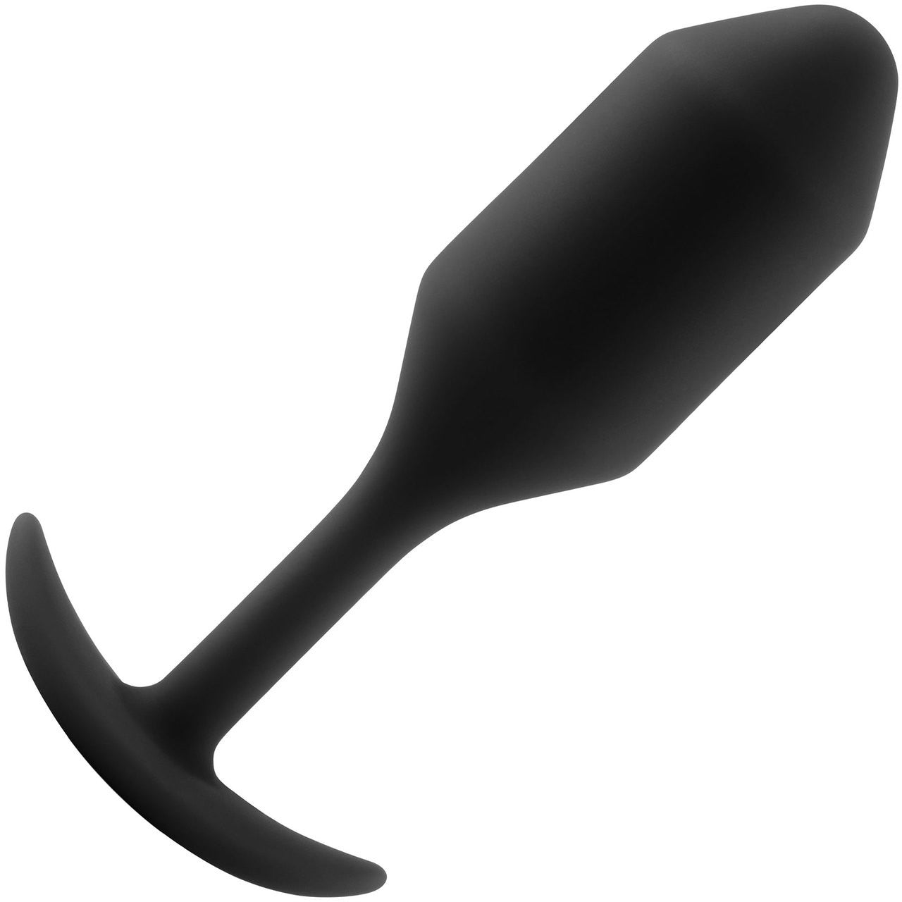 b-Vibe Snug Plug 2 Medium Silicone Weighted Butt Plug - Black