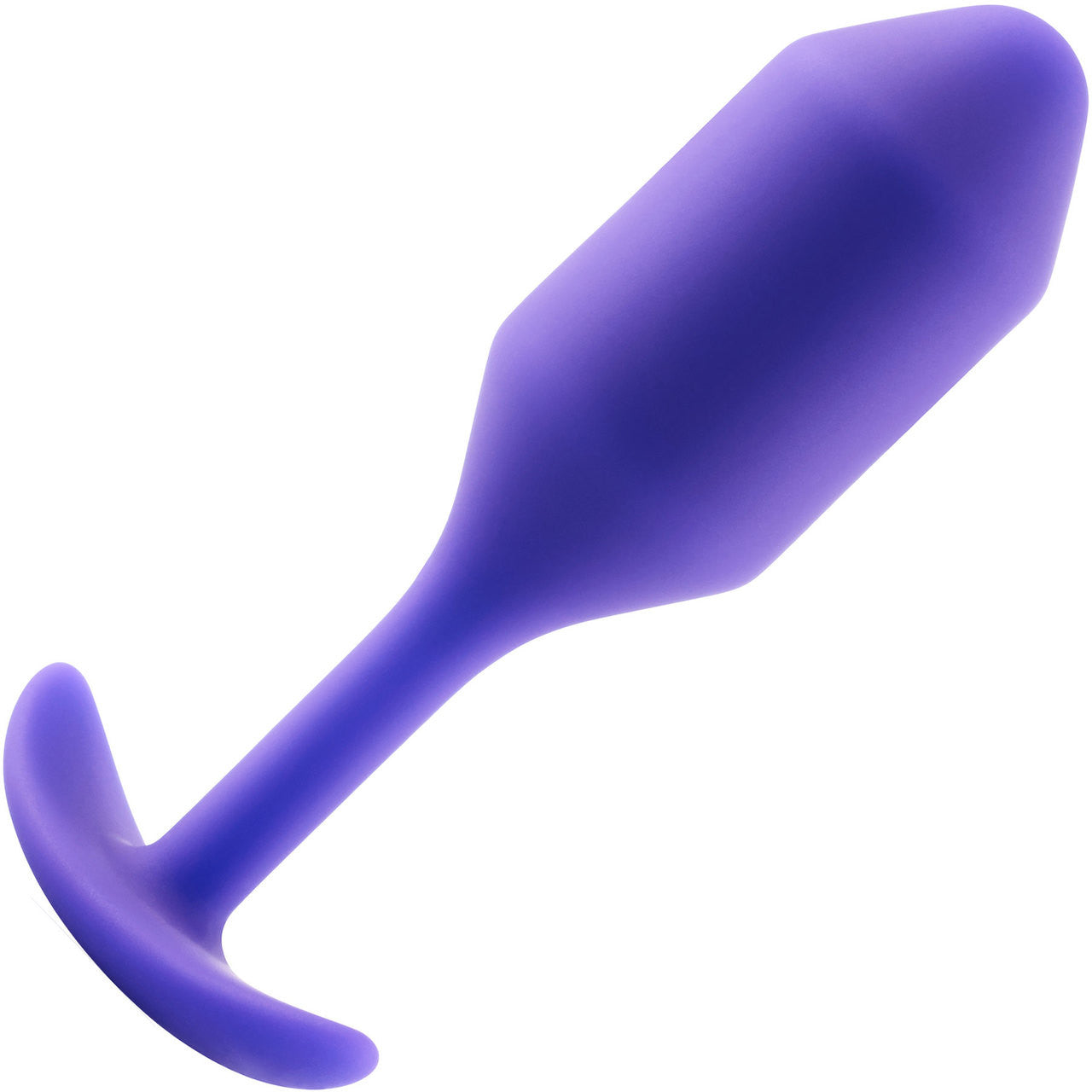 b-Vibe Snug Plug 2 Medium Silicone Weighted Butt Plug - Purple