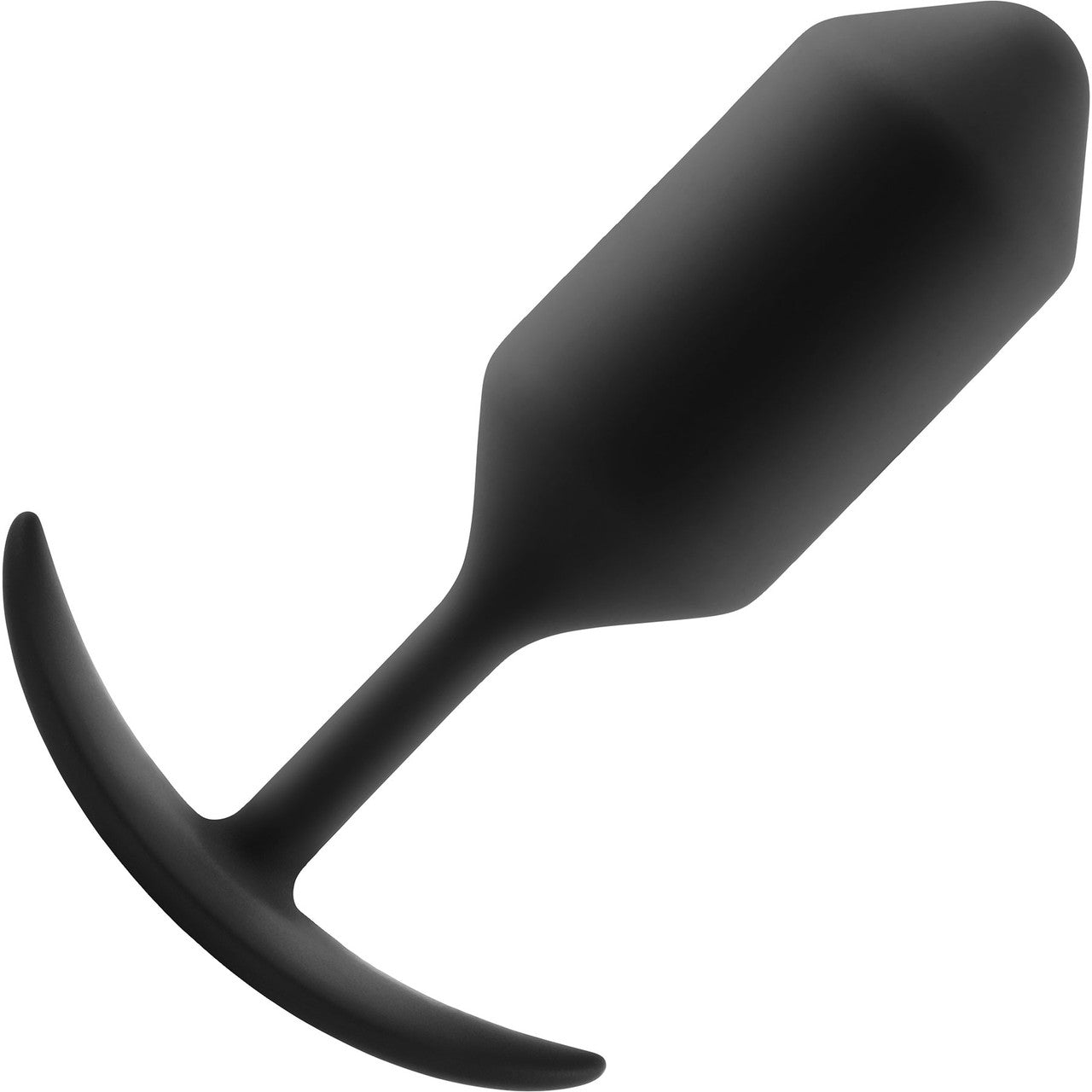 b-Vibe Snug Plug 3 Large Silicone Weighted Butt Plug - Black