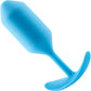 b-Vibe Snug Plug 3 Large Silicone Weighted Butt Plug - Teal