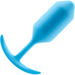 b-Vibe Snug Plug 3 Large Silicone Weighted Butt Plug - Teal