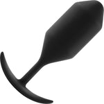 b-Vibe Snug Plug 4 Extra-Large Silicone Weighted Butt Plug - Black